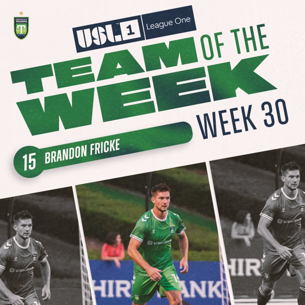 Brandon Fricke earns Team of the Week Honors for week 30.