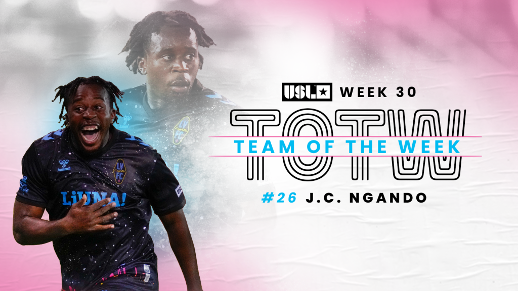 Las Vegas Lights FC midfielder J.C. Ngando USL Championship Team of the Week in Week 30