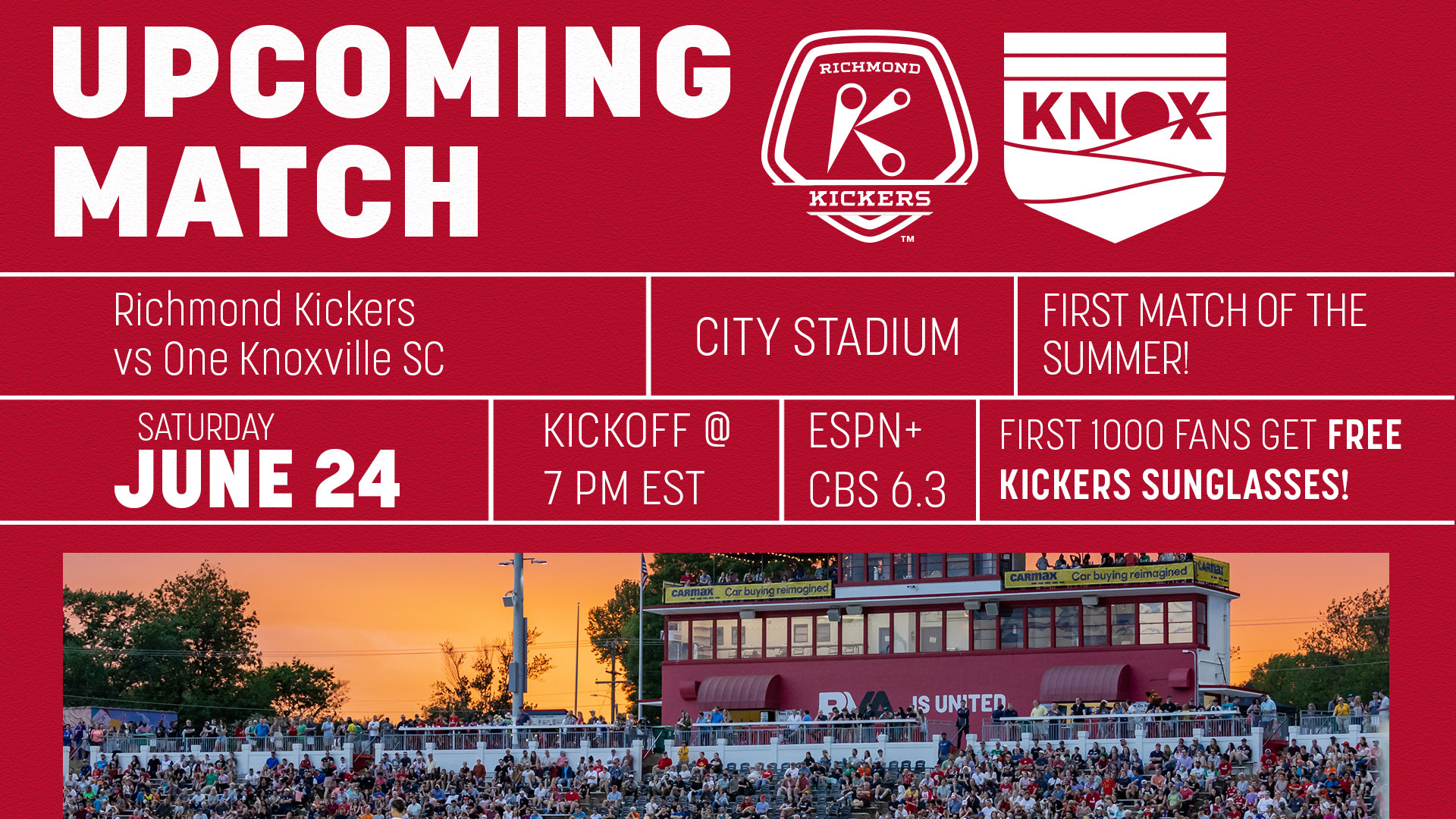 Upcoming Match - June 24th