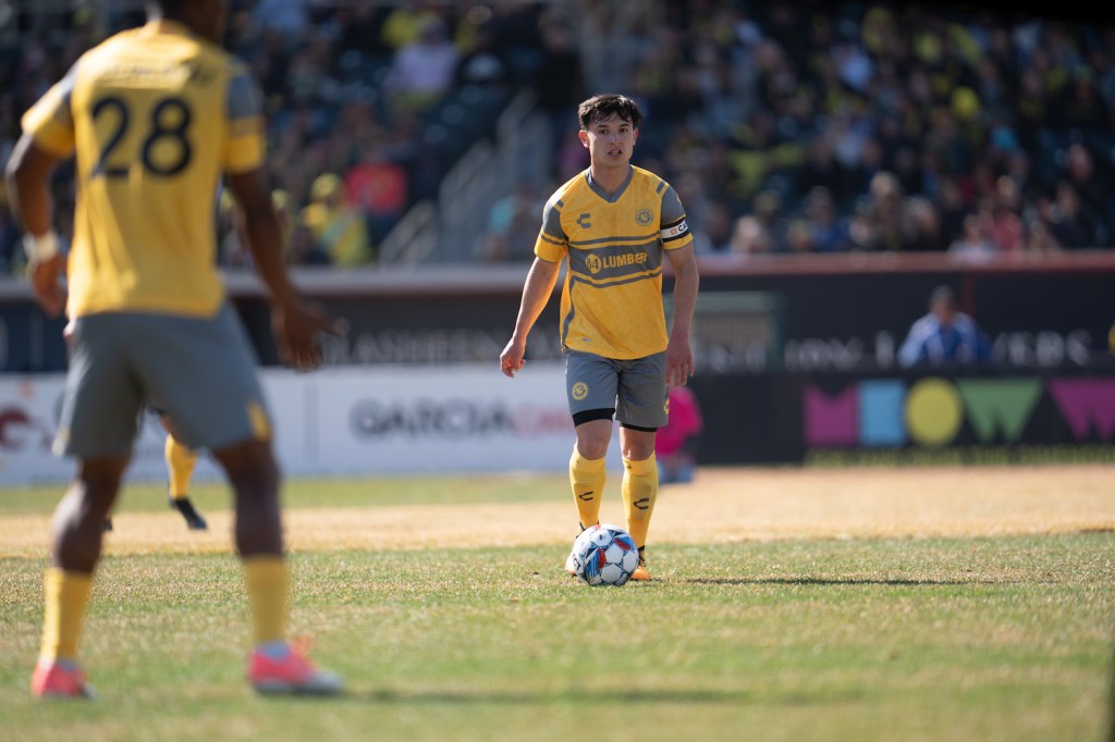 Riverhounds midfielder Danny Griffin
