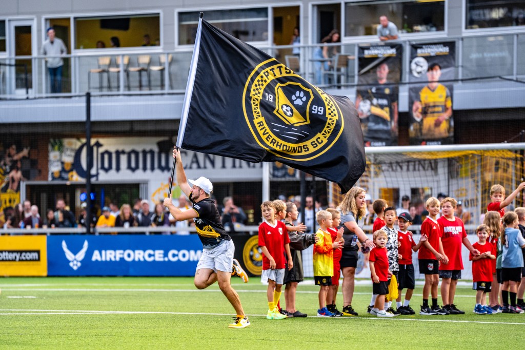 Picture of Pregame festivities at Highmark Stadium before the Riverhounds play Colorado Springs Switchbacks at Highmark Stadium