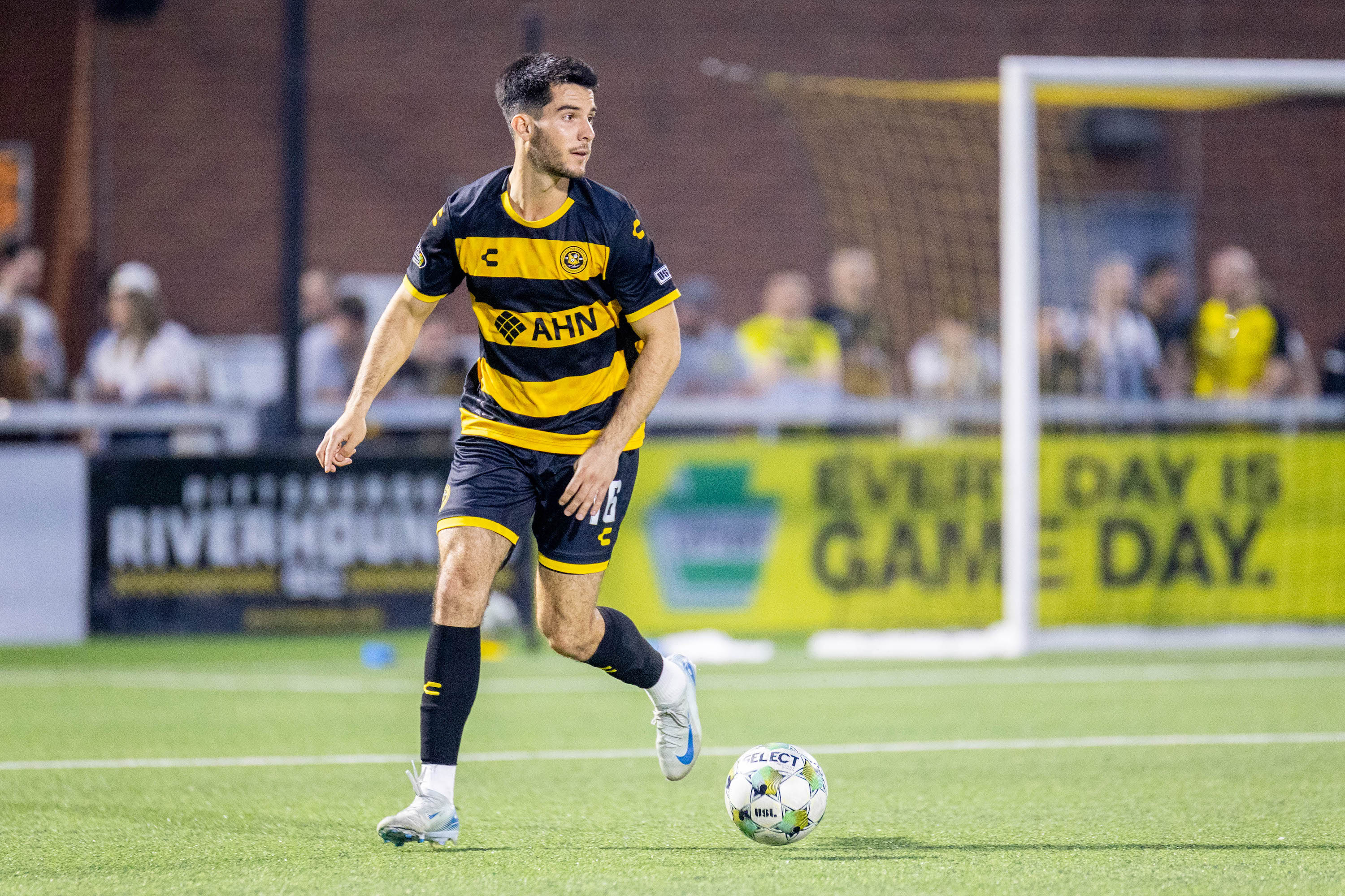 Pittsburgh Riverhounds defender Beto Ydrach was named to the USL Championship Team of the Week for Week 4 after his performance in the team's 2-0 win over Birmingham Legion FC on March 29, 2025, at Highmark Stadium in Pittsburgh. (Photo: Chris Cowger/Riverhounds SC)