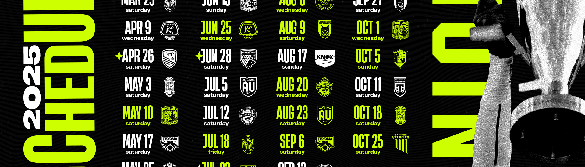 Union Omaha's 2025 Schedule